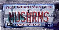 My *Mushrooms* license plate